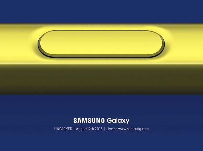 Samsung Galaxy Note 9 invitation