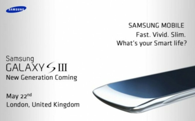 Samsung Galaxy S3 invitation