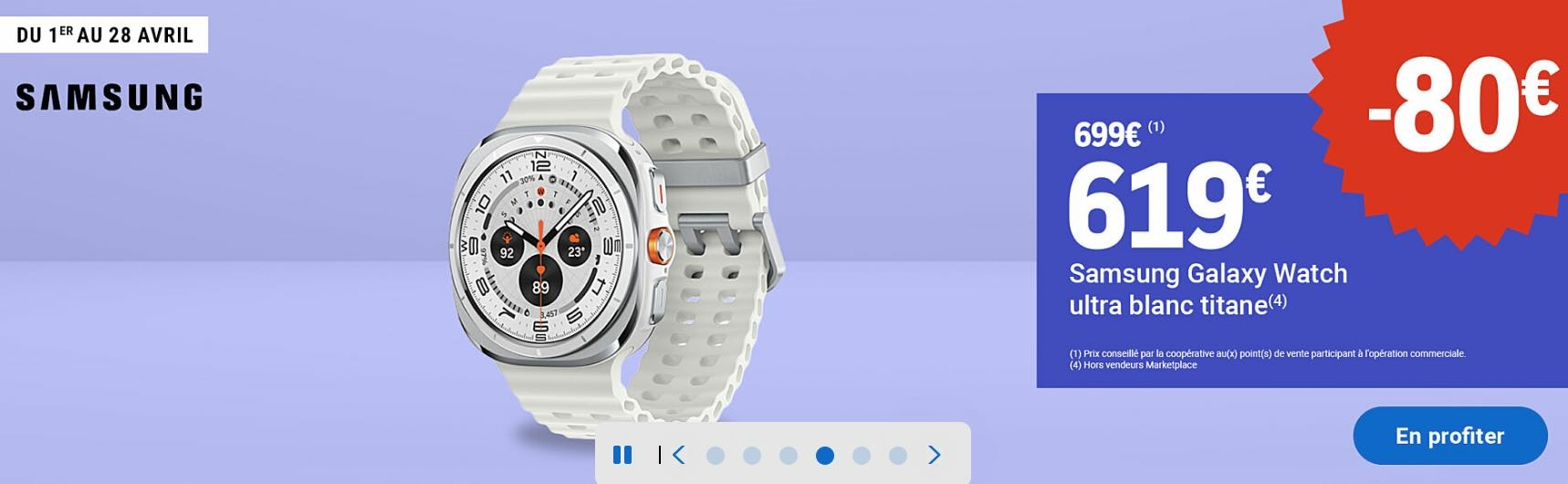 Samsung Galaxy Watch Ultra-Promo Leclerc