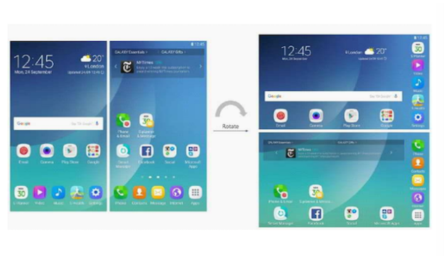 Samsung Galaxy X affichage