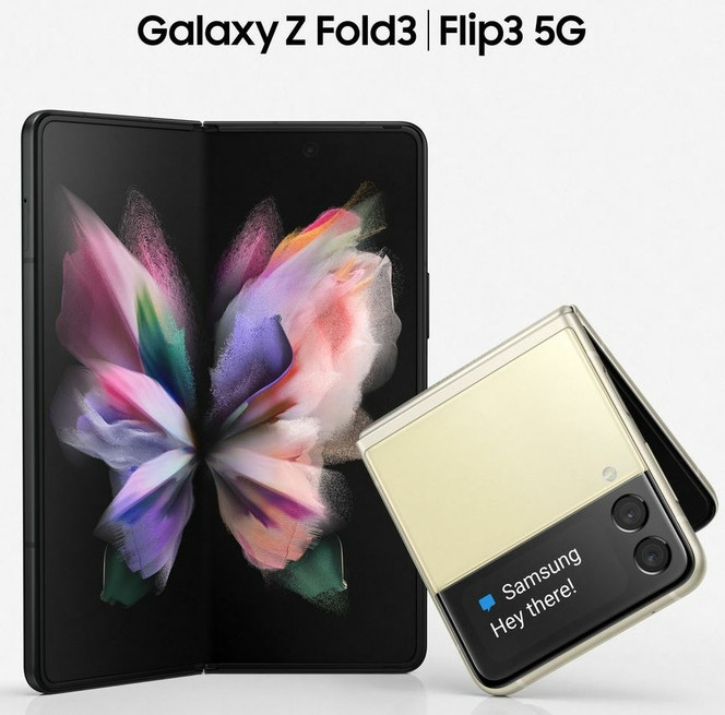 Samsung Galaxy Z Fold 3 Flip 3 rendus