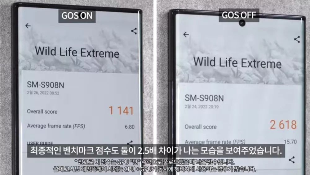 Samsung GOS bridage application