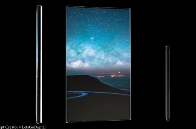 Samsung smartphone écran enroulable