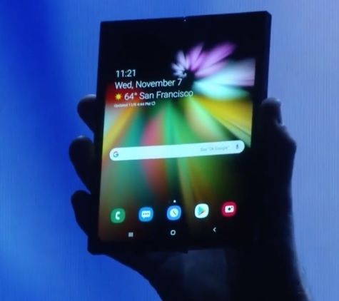 Samsung smartphone ecran repliable