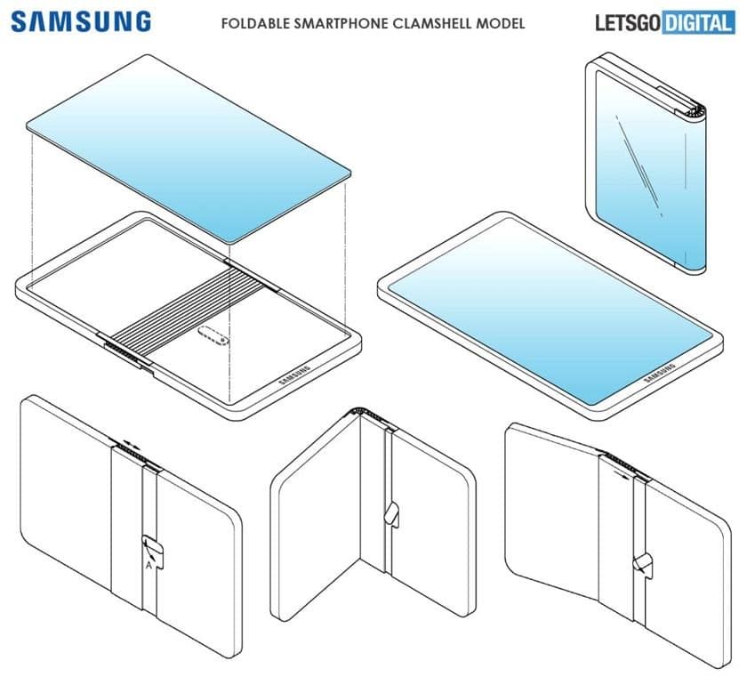Samsung smartphone pliable