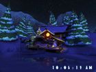 Santas Home 3D : une maison au fond des bois comme écran de veille