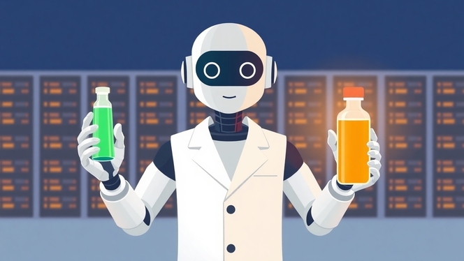 scientifique intelligence artificielle illustration IA