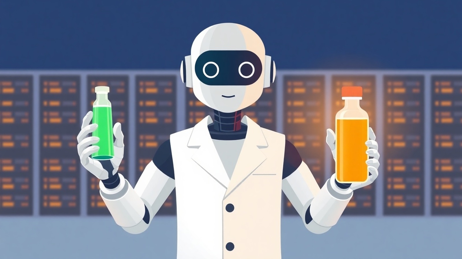 scientifique intelligence artificielle illustration IA