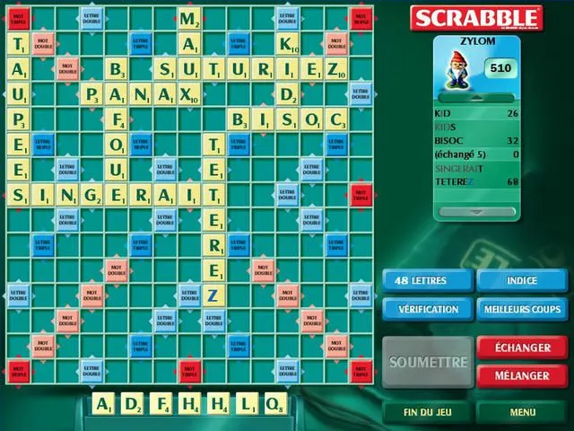 Scrabble Deluxe screen 1