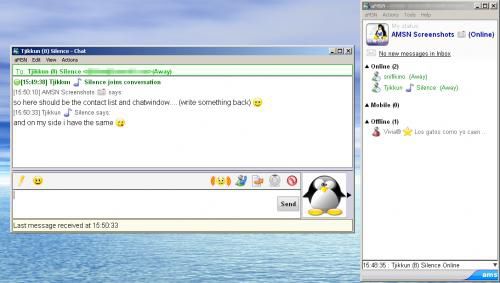 Screen amsn