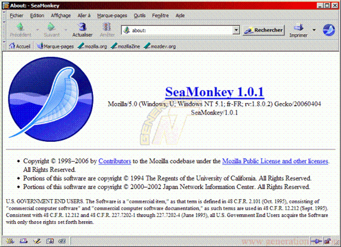 SeaMonkey 1.1.1 pour Linux (635x460)