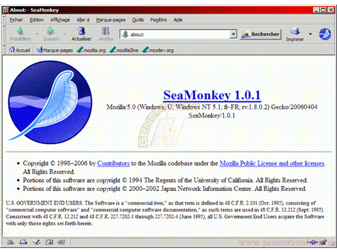 Seamonkey 1 1 pour linux 635x460