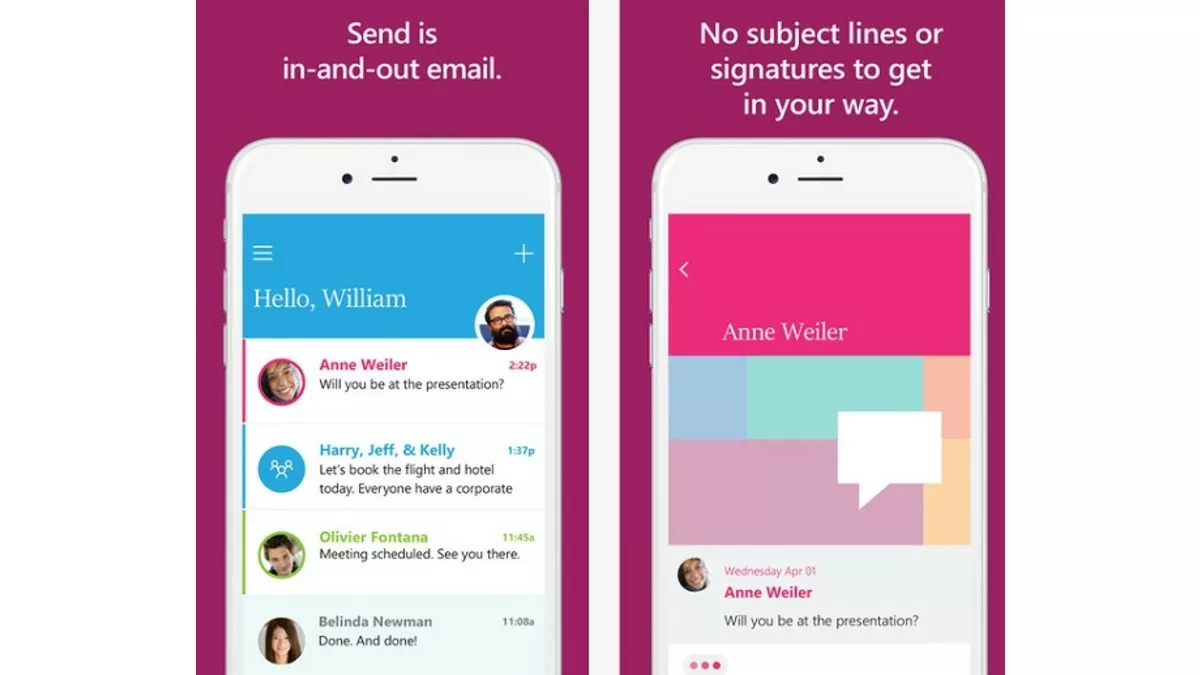 Send : la nouvelle messagerie de Microsoft