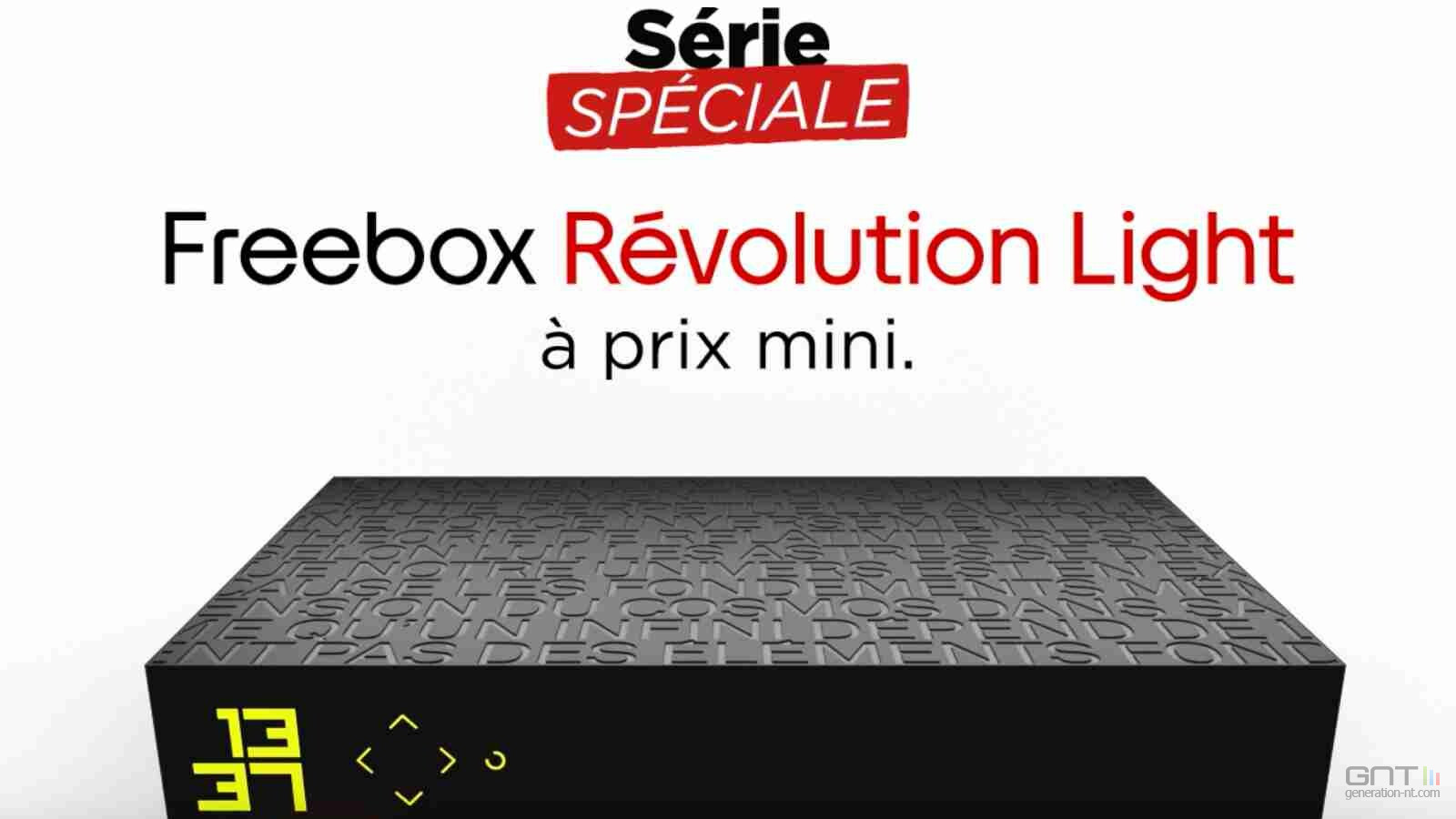 Free annonce la fin de sa Freebox Révolution Light à prix cassé