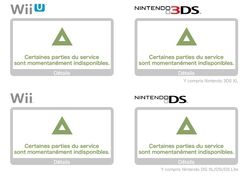 Serveurs Nintendo - maintenance