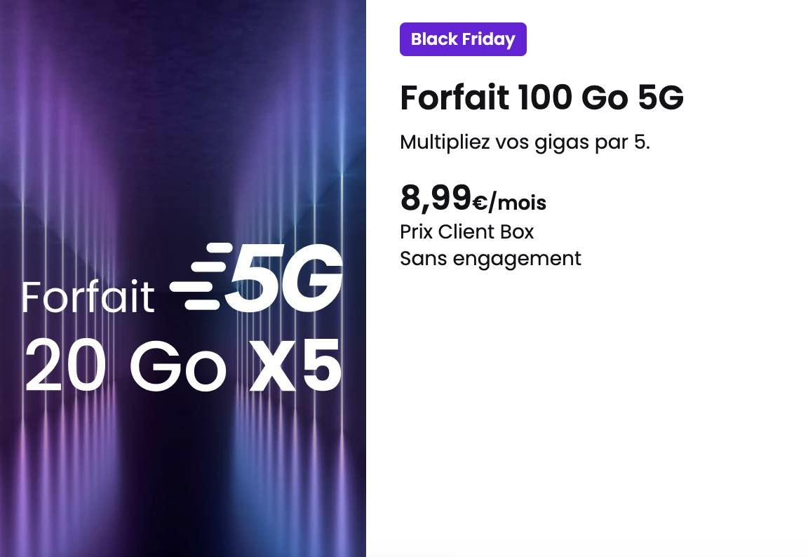SFR 100 Go 5G