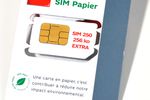 SFR carte SIM papier.