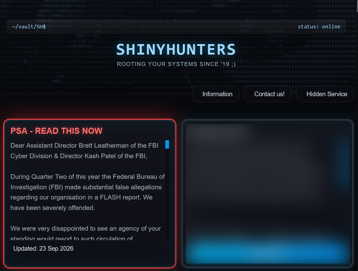 shinyhunters-fbi