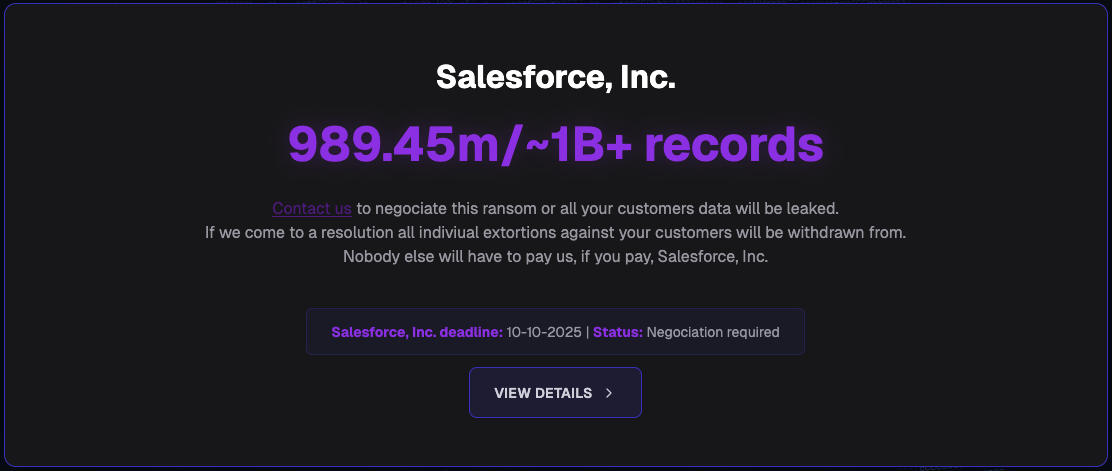 shinyhunters-salesforce-leaks