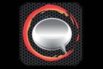 silent text logo