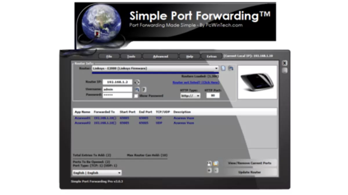 Simple Port Forwarding : automatiser les redirections de ports d'un routeur