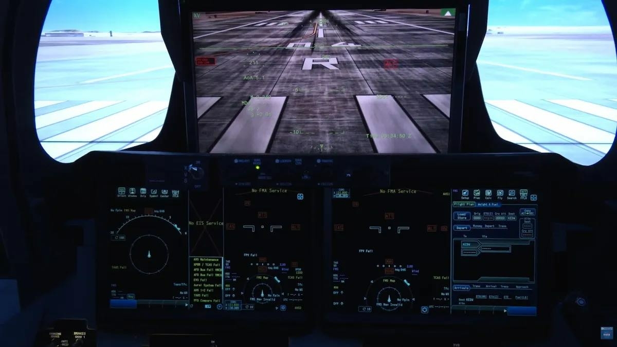 simulateur de vol NASA