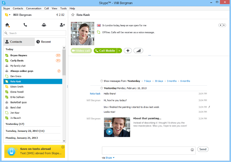 Skype-message-video-reception