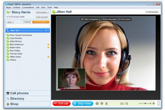 Skype screen1