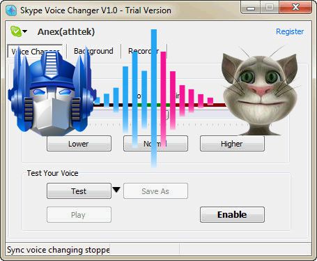 Skype Voice Changer screen2