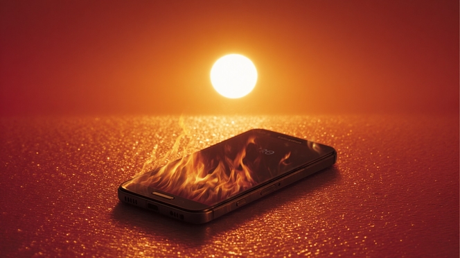 Smartphone surchauffe
