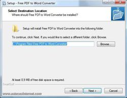 SmartSoft Free PDF to Word Converter screen 2