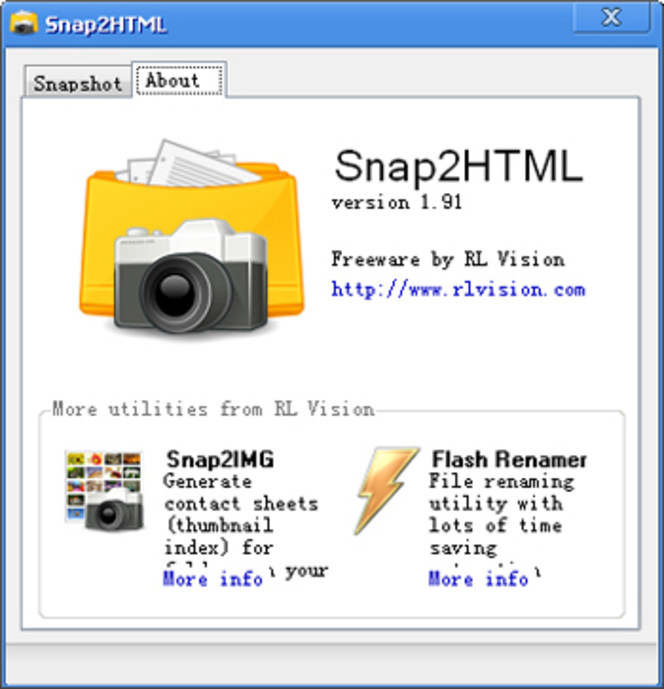 Snap2HTML screen1
