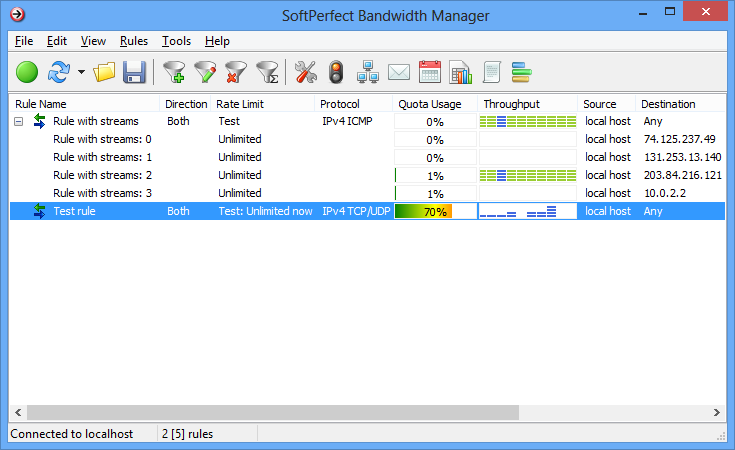 SoftPerfect Bandwidth Manager screen1