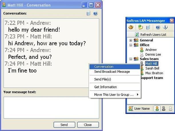 Softros Messenger screen1