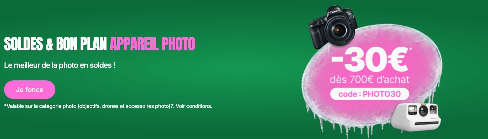 soldes appareils photo Pixmania