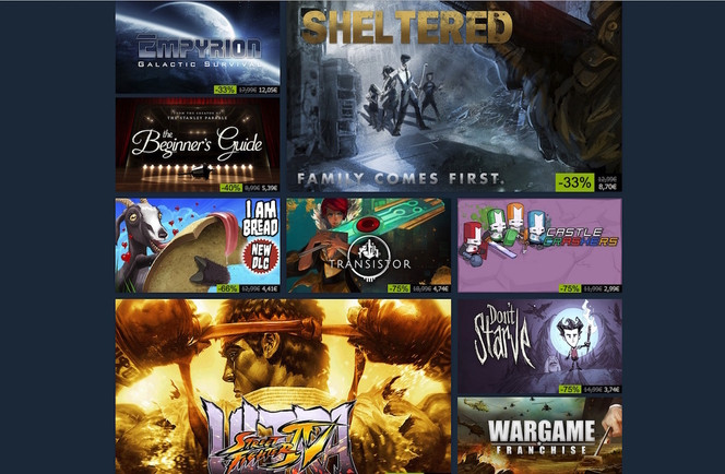 Soldes automne 2015 Steam