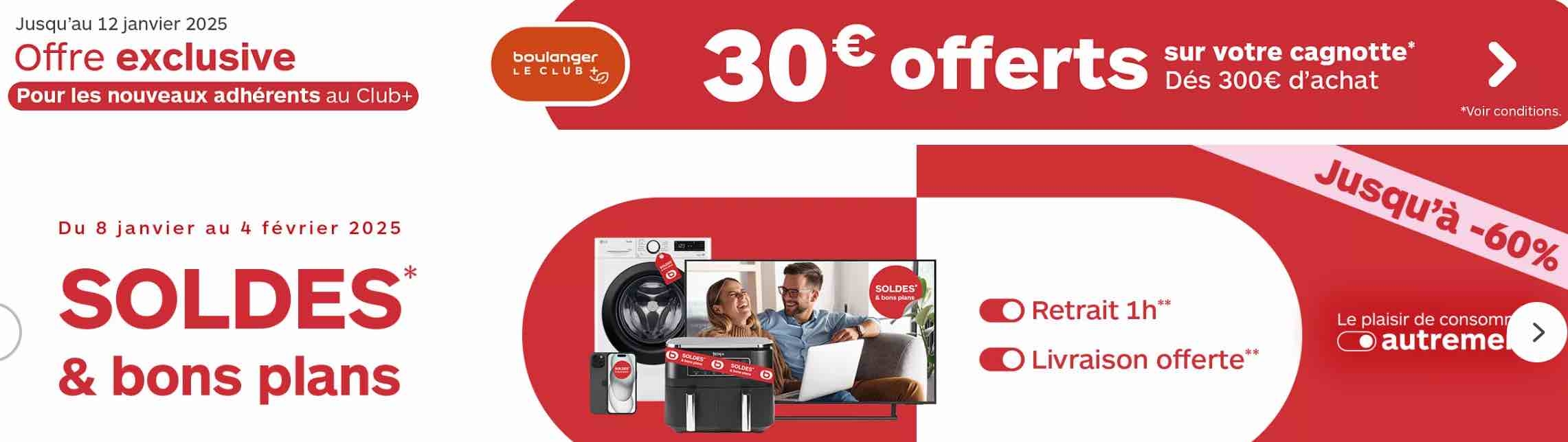 soldes d'hiver Boulanger 2025