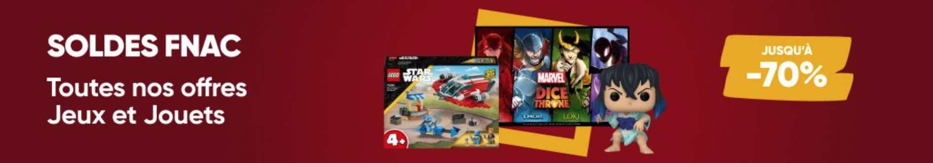 soldes jouets jeux Fnac