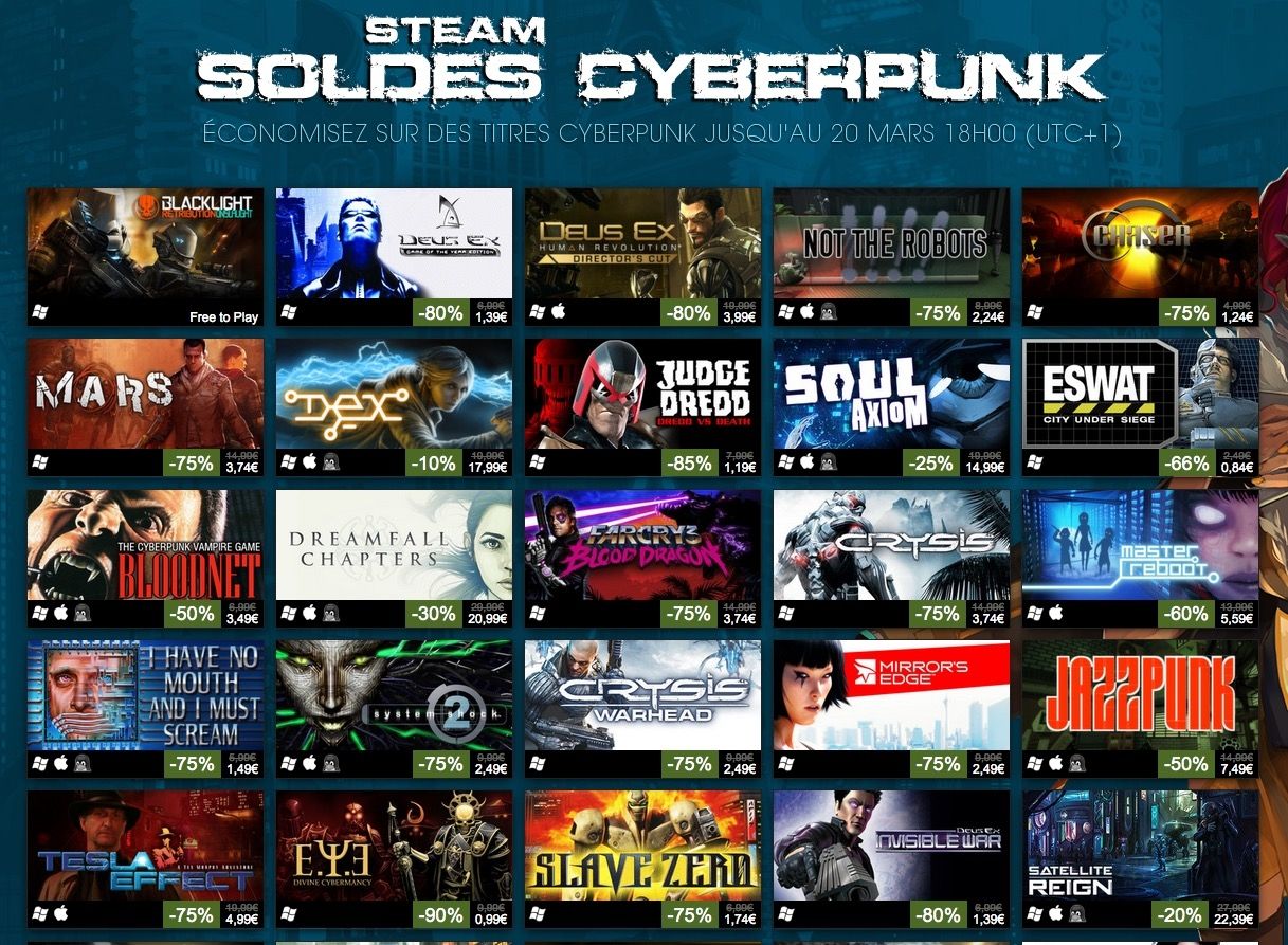 Soldes Steam cyberpunk