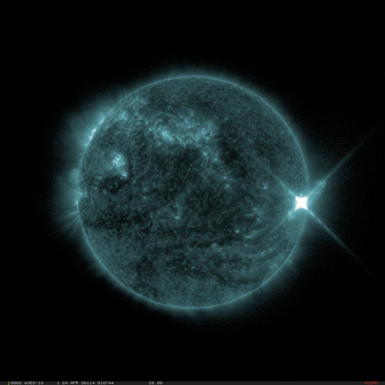 soleil eruption x-flare