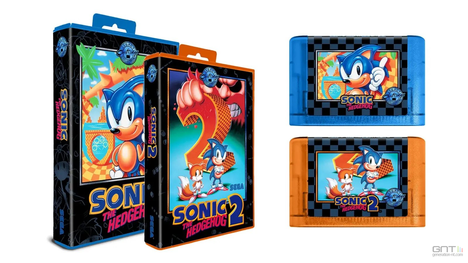 Sega ressort Sonic 1 et 2 sur cartouches Mega Drive : la nostalgie à 100 dollars