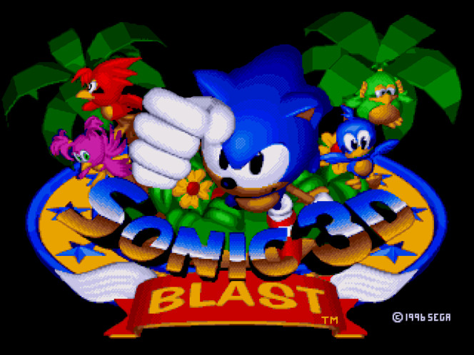Sonic 3D Blast screen 1
