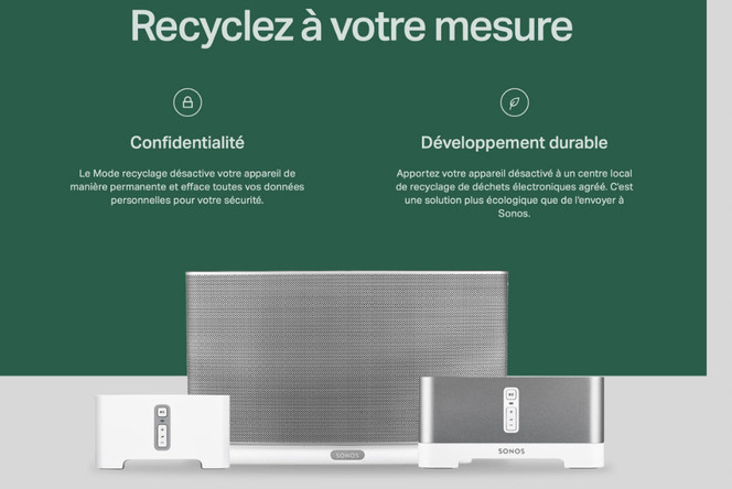 Sonos recyclage