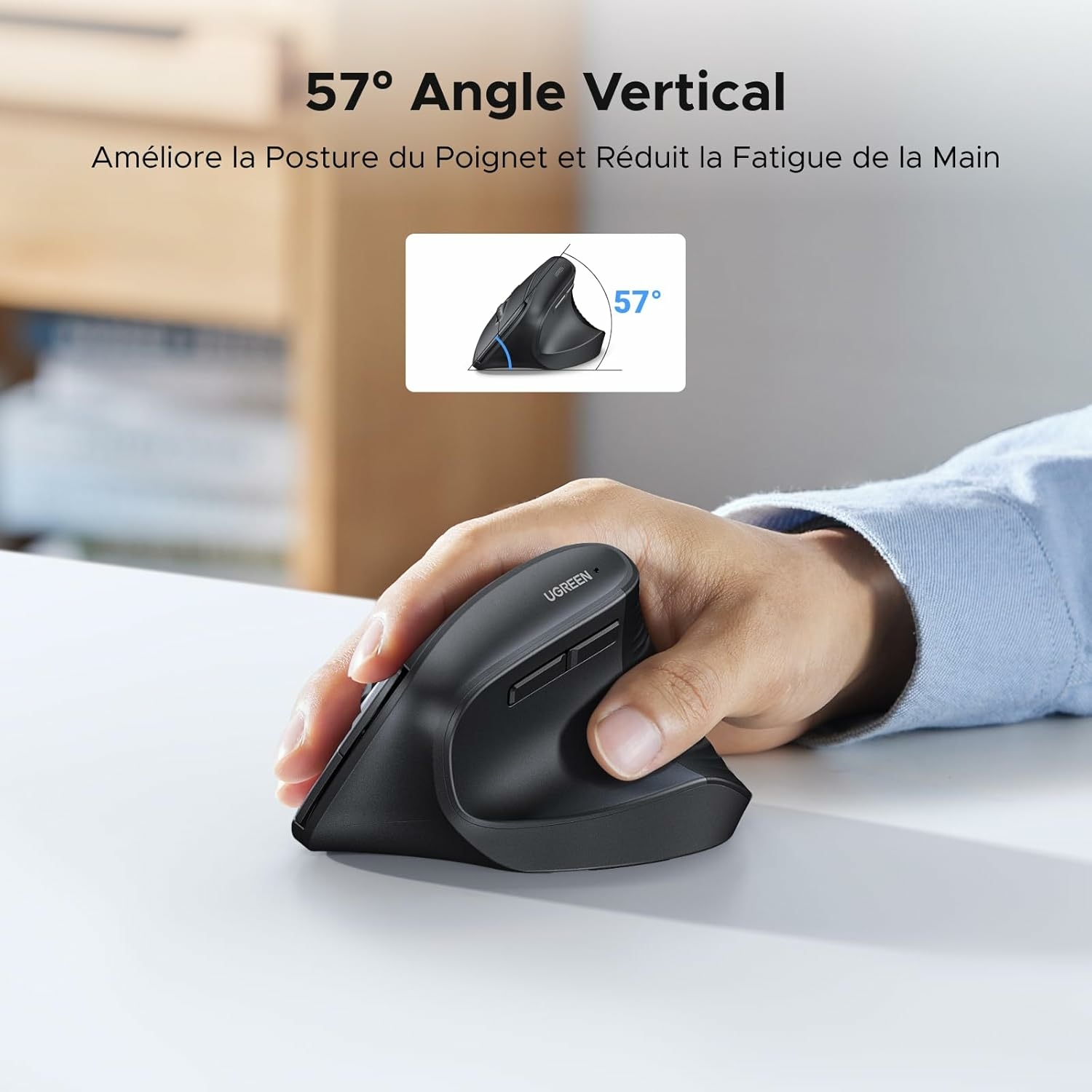 souris verticale UGREEN