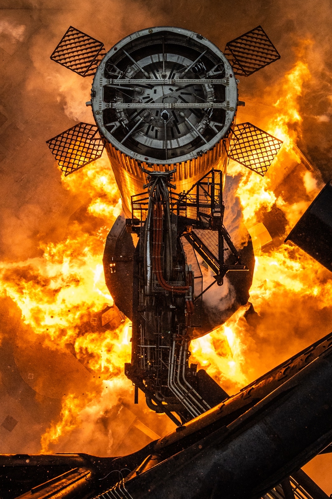 SpaceX Starship Super Heavy test statique