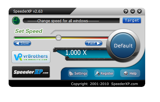 SpeederXP screen 1