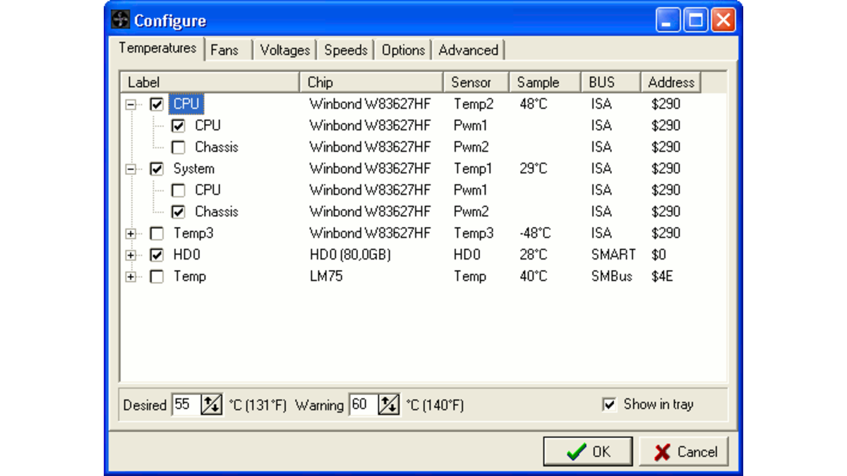 SpeedFan contrôler et régler la vitesse des ventilateurs d