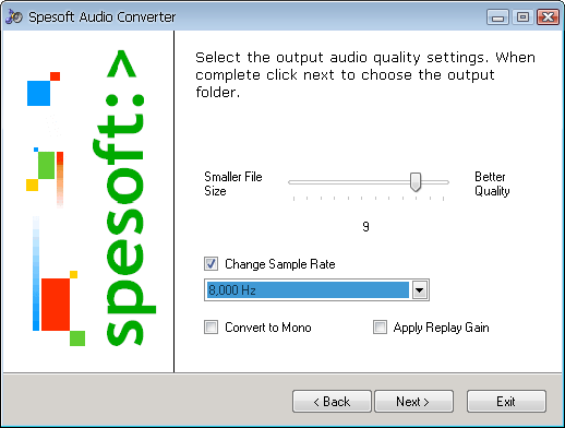 Spesoft Free Audio Converter screen1