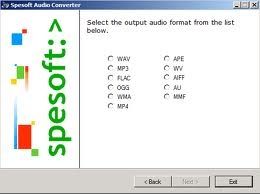 Spesoft Free Audio Converter.