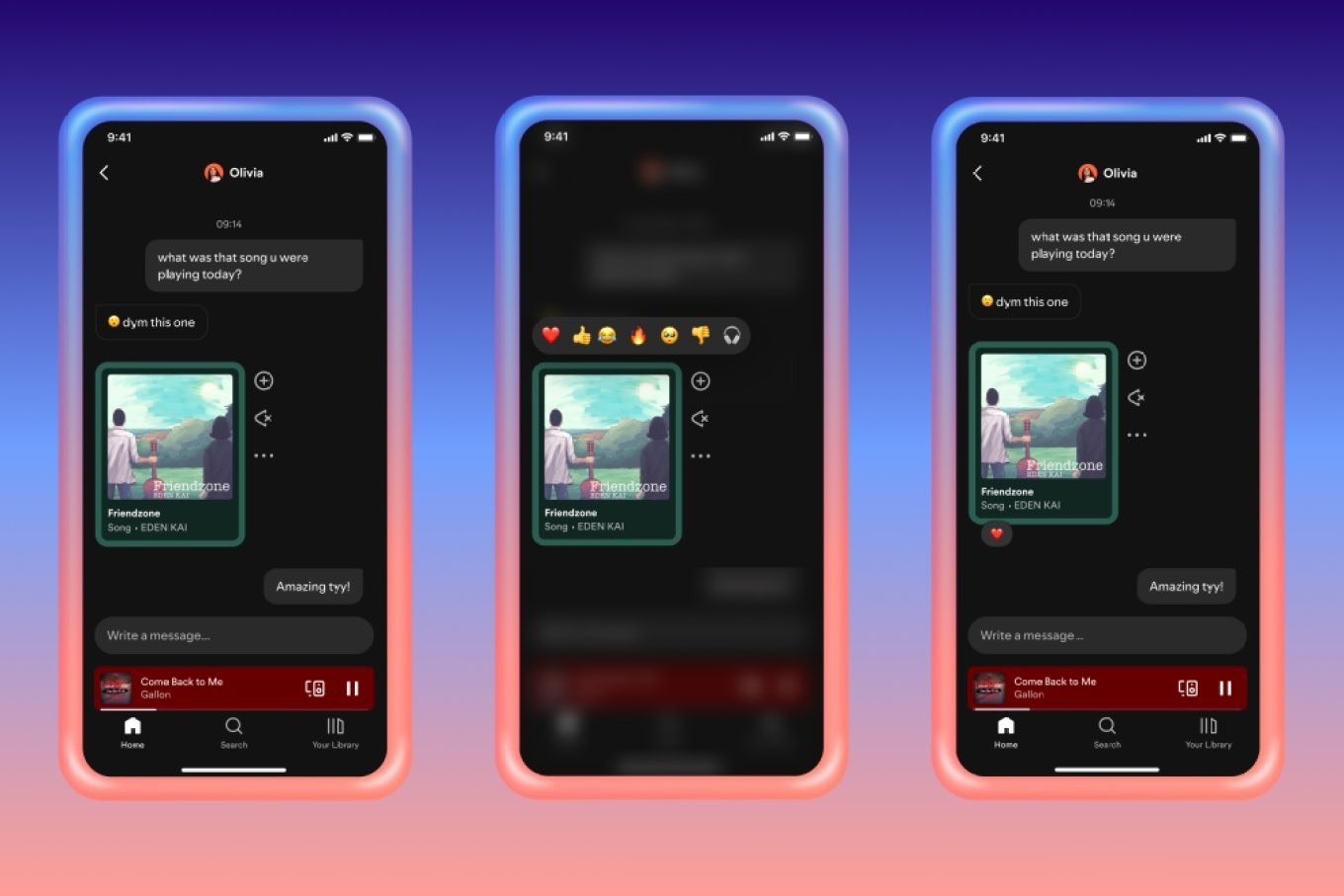 Spotify messages